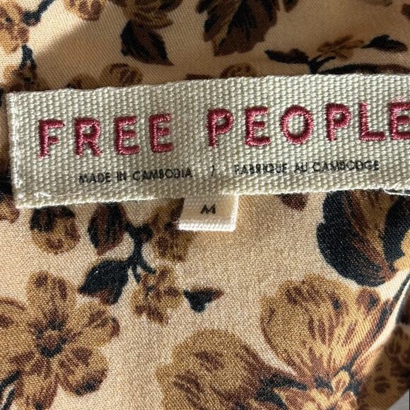 Free People NWT Cali Floral Print Boxy Single Breasted Blazer Size Medium - Picture 6 of 7